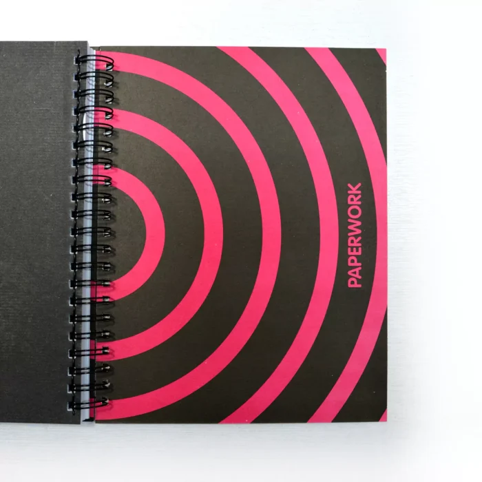 Pink Spirals Spiral Notebook A4 - PAPERWORK